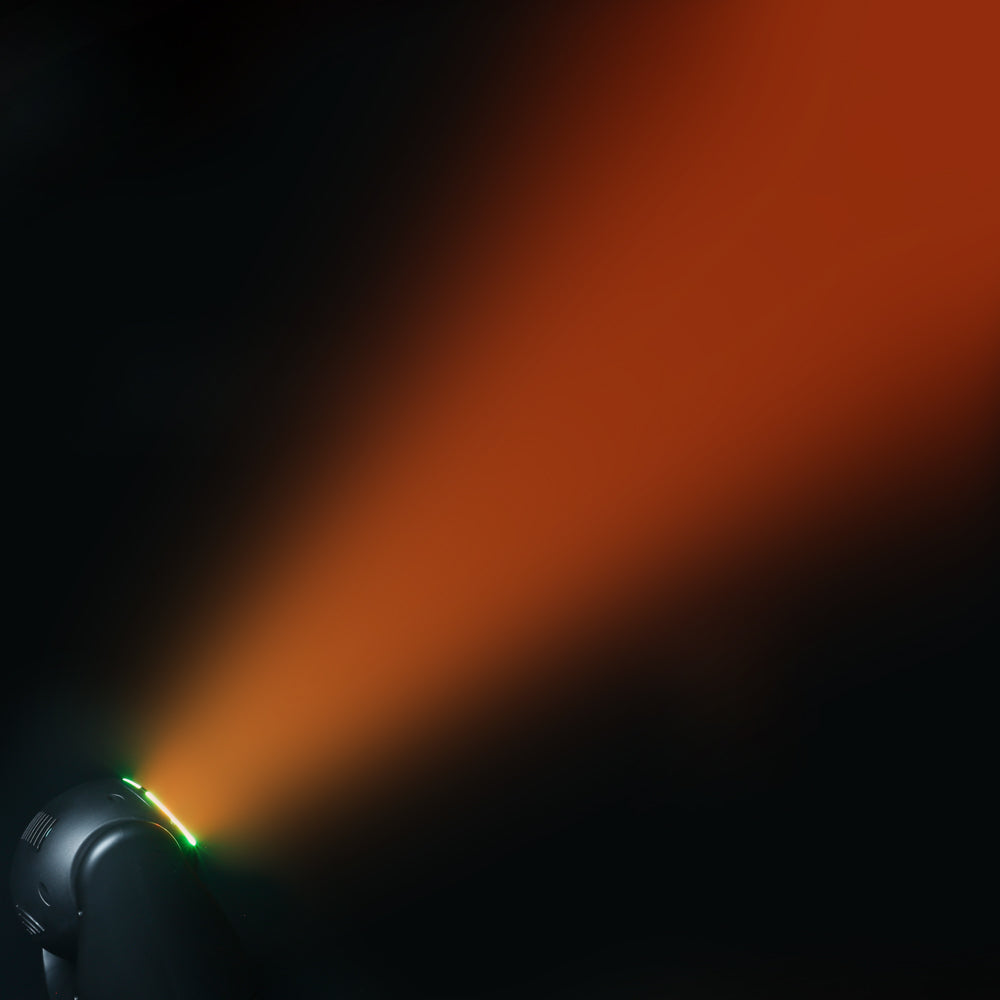 Cameo MOVO BEAM Z100 - Beam-moving head med obegränsad rotation, LED-ring och zoom