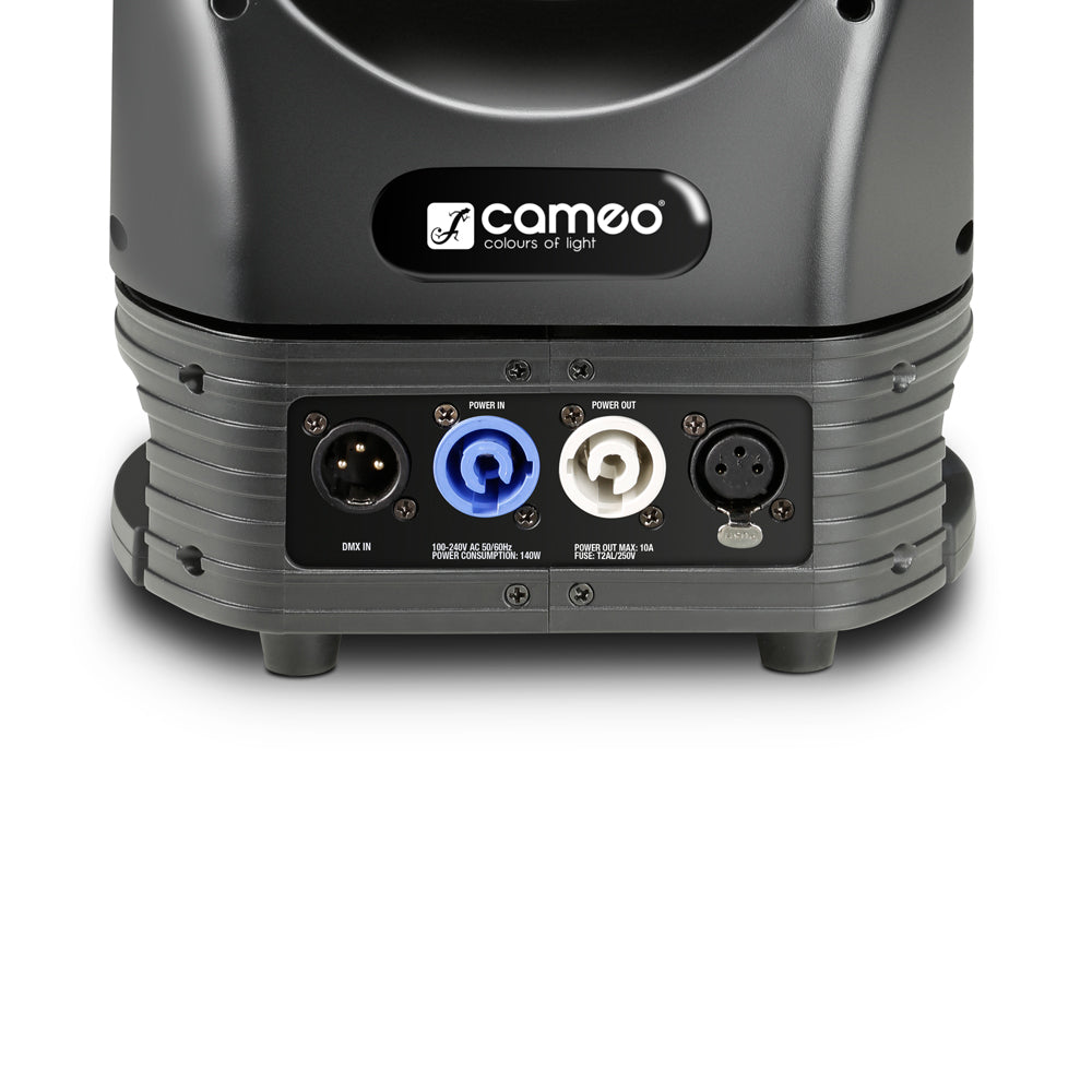 Cameo MOVO BEAM Z100 - Beam-moving head med obegränsad rotation, LED-ring och zoom