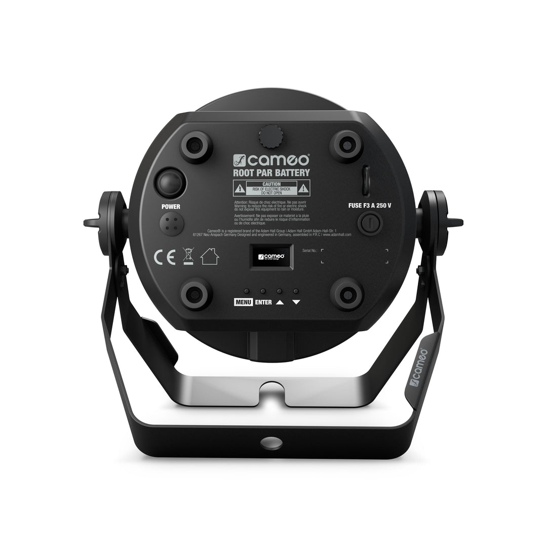 Cameo ROOT® PAR BATTERY - 5 × 4 W batteridriven RGBW LED PAR-spotlight