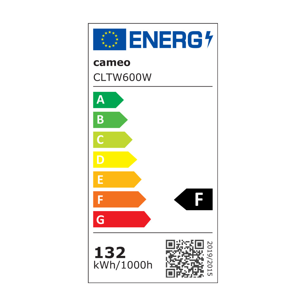 Cameo THUNDER® WASH 600 W - 3-i-1 strobe-, blinder- och wash-ljus 648 x 0,2 W vitt ljus