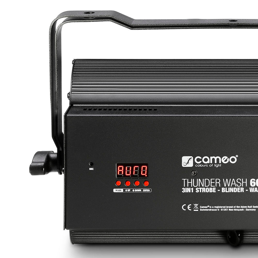Cameo THUNDER® WASH 600 W - 3-i-1 strobe-, blinder- och wash-ljus 648 x 0,2 W vitt ljus