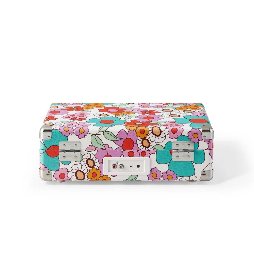 Crosley Cruiser Plus skivspelare tvåvägs Bluetooth (groovigt blommönster)