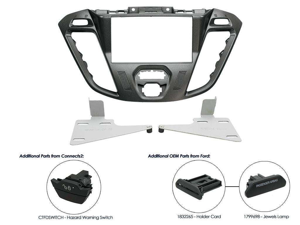 CT23FD39 2-DIN ram för Ford Transit Custom 2012-