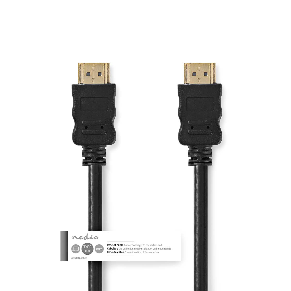 Höghastighets HDMI-kabel med Ethernet (0,5 m)