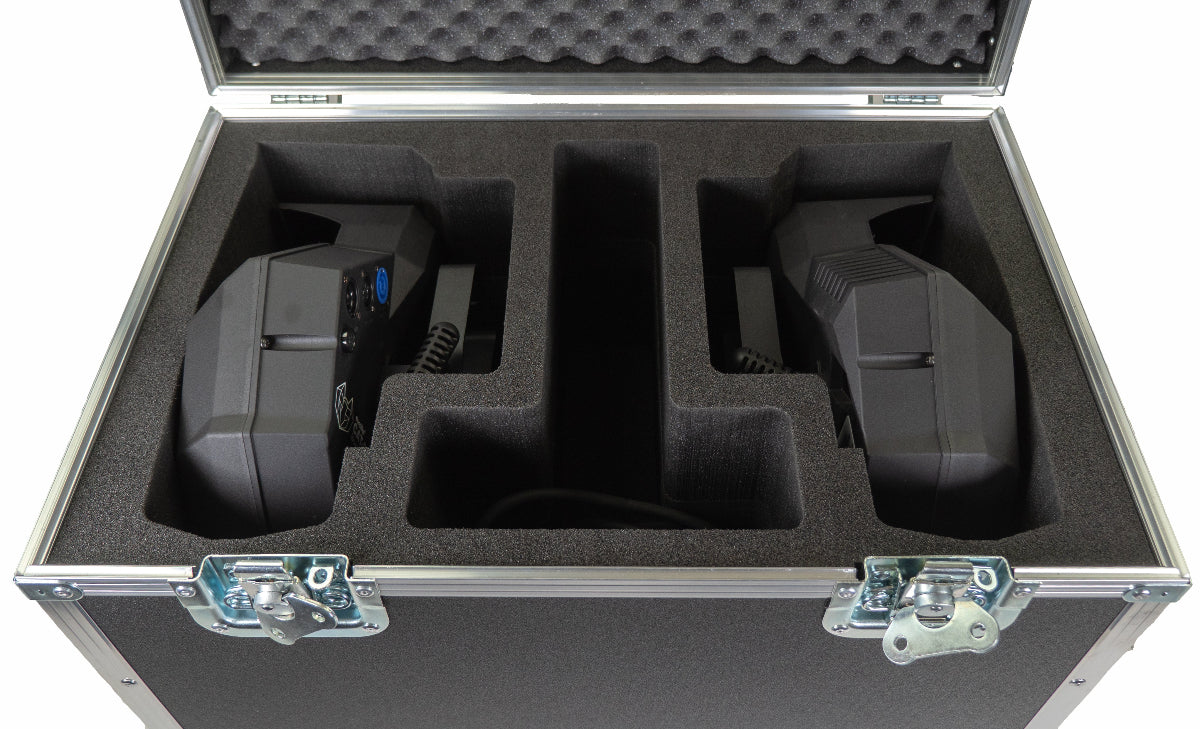 Case-It Flightcase för 2 st. Eurolite Cat-80