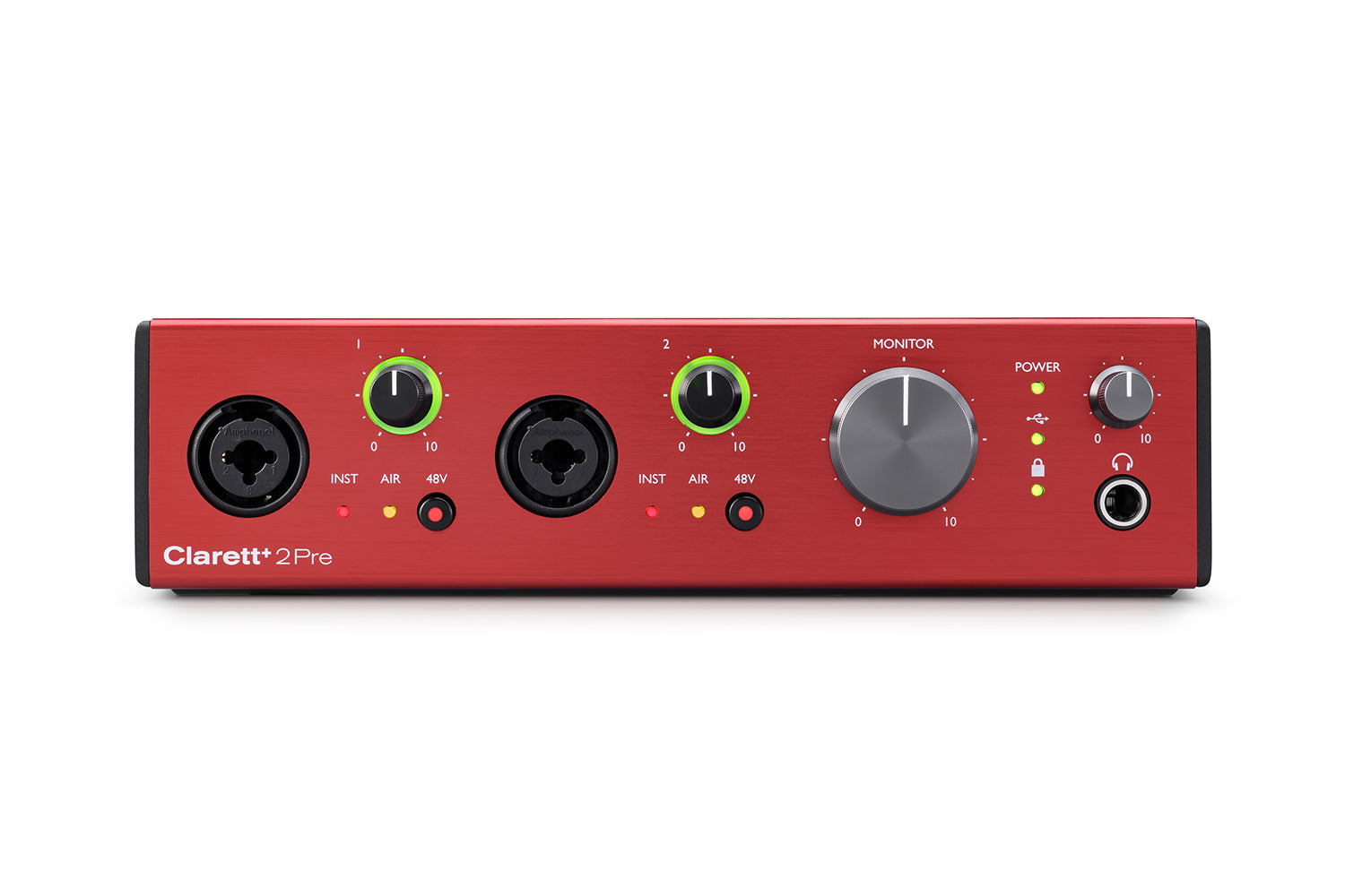 Focusrite Clarett + 2Pre USB-ljudkort