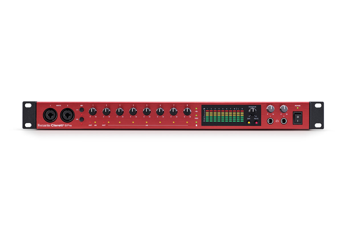 Focusrite Clarett + 8Pre USB-ljudkort