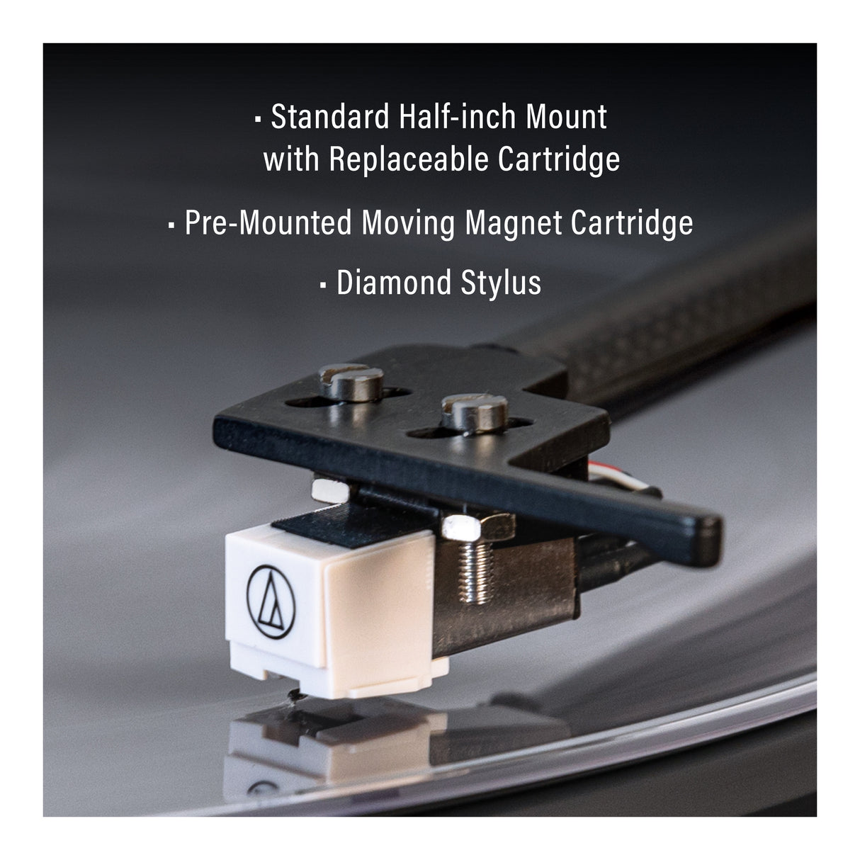 Crosley C72 skivspelare med högtalare (valnöt)