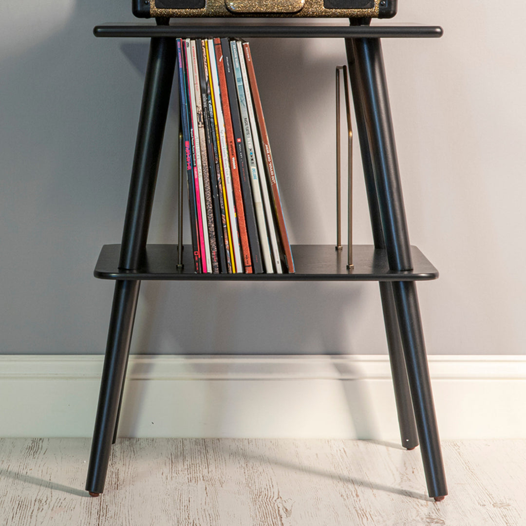 Crosley - Manchester Skivspelarmöbel (Svart)