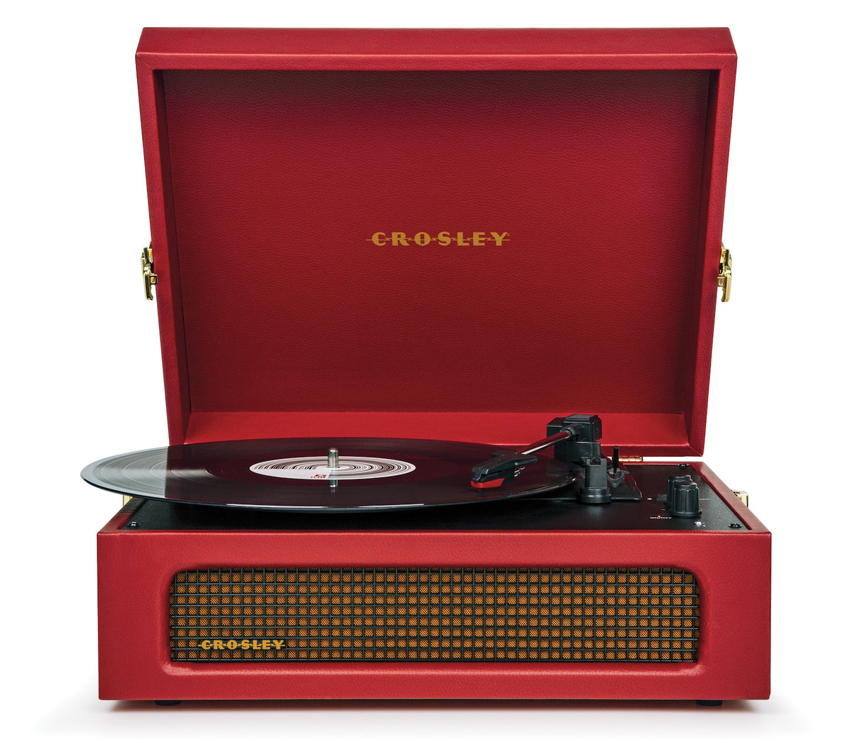 Crosley Voyager skivspelare tvåvägs Bluetooth (Burgundy Red)