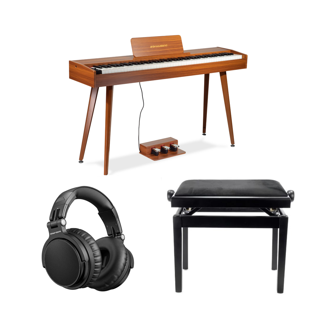 Grooveland DDP-140 Elpiano (Mörk) Bundle