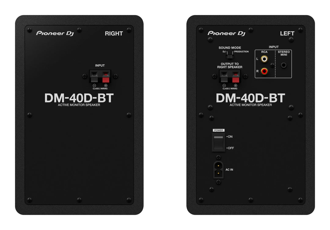 Pioneer DJ DM-40D-BT Studiomonitorer med Bluetooth (svart)