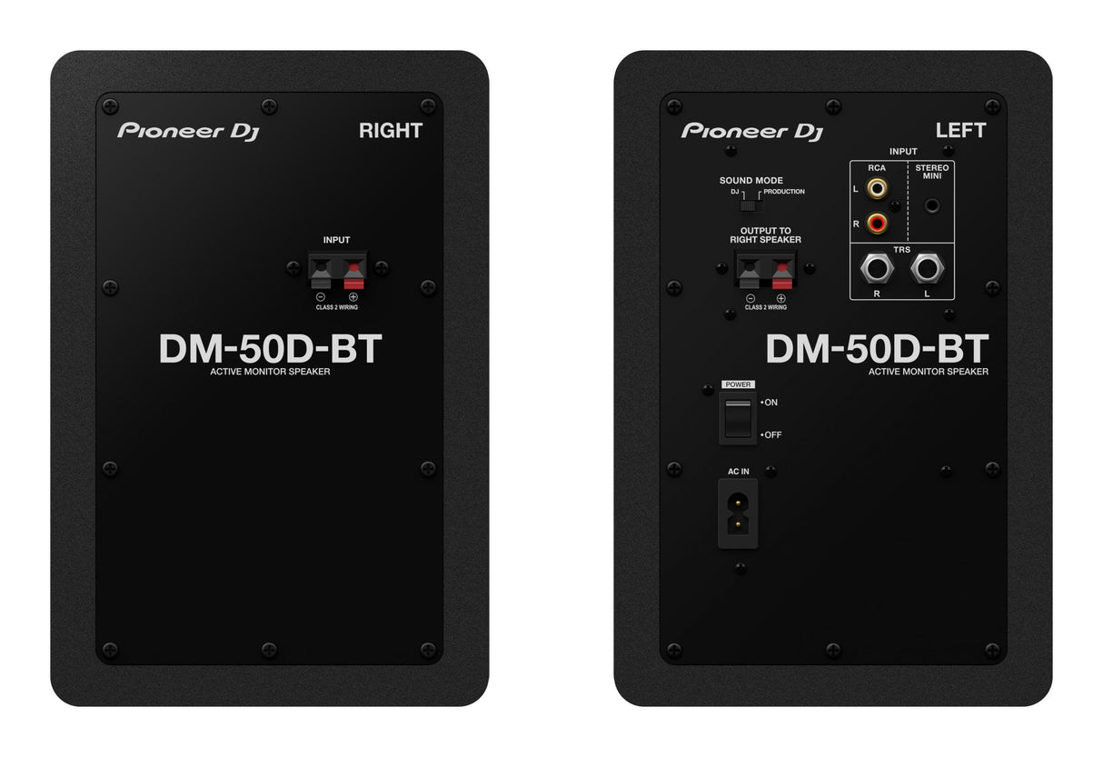 Pioneer DJ DM-50D-BT Studiomonitorer med Bluetooth (svart)