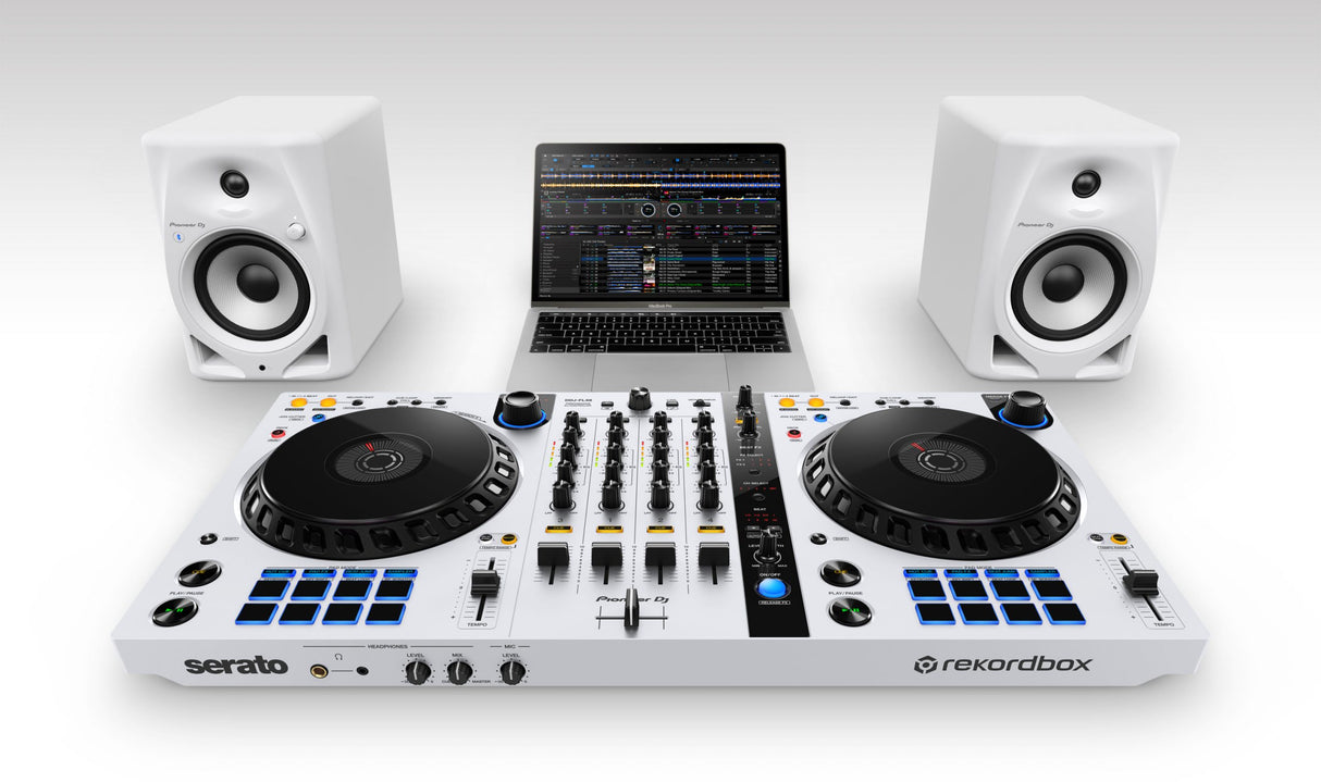 Pioneer DJ DM-50D-BT-W Studiomonitorer med Bluetooth (vit)