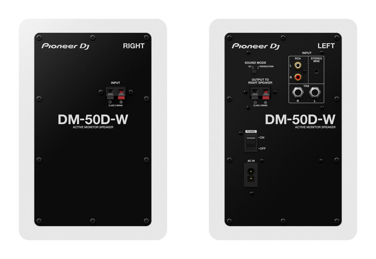 Pioneer DJ DM-50D-W (vit)