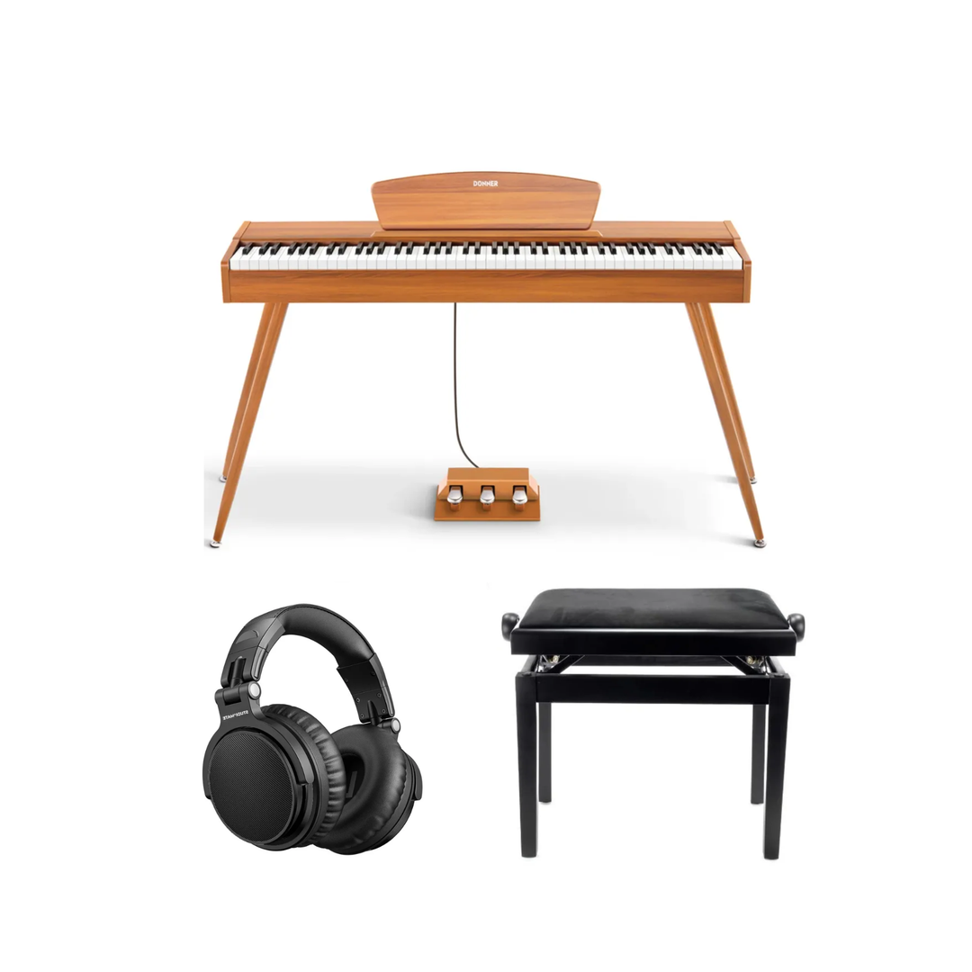 Donner DDP-80 elpiano trä Komplett Paket