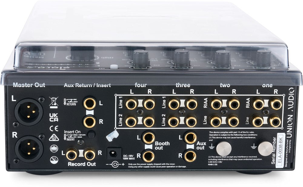 Decksaver Skyddande cover för Union Audio elara.4