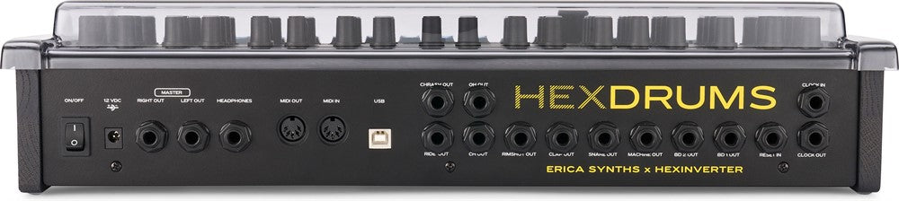 Decksaver skydds cover för Erica Synths Hexdrums (Soft-Fit)
