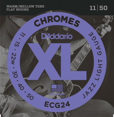 Daddario ECG24 gitarrsträngar (Jazz Light, 11-50)