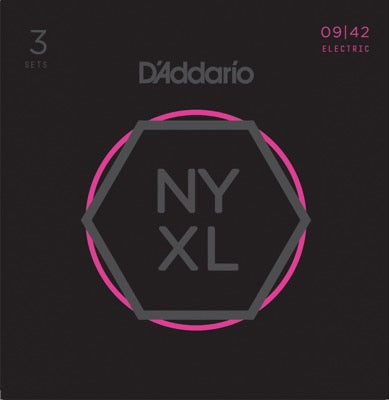 Daddario NYXL gitarrsträngar 3-pack (09-42)