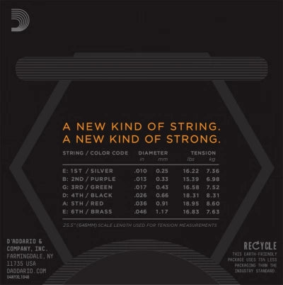 Daddario NYXL gitarrsträngar (10-46)