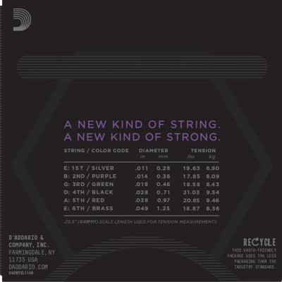 Daddario NYXL gitarrsträngar (11-49)