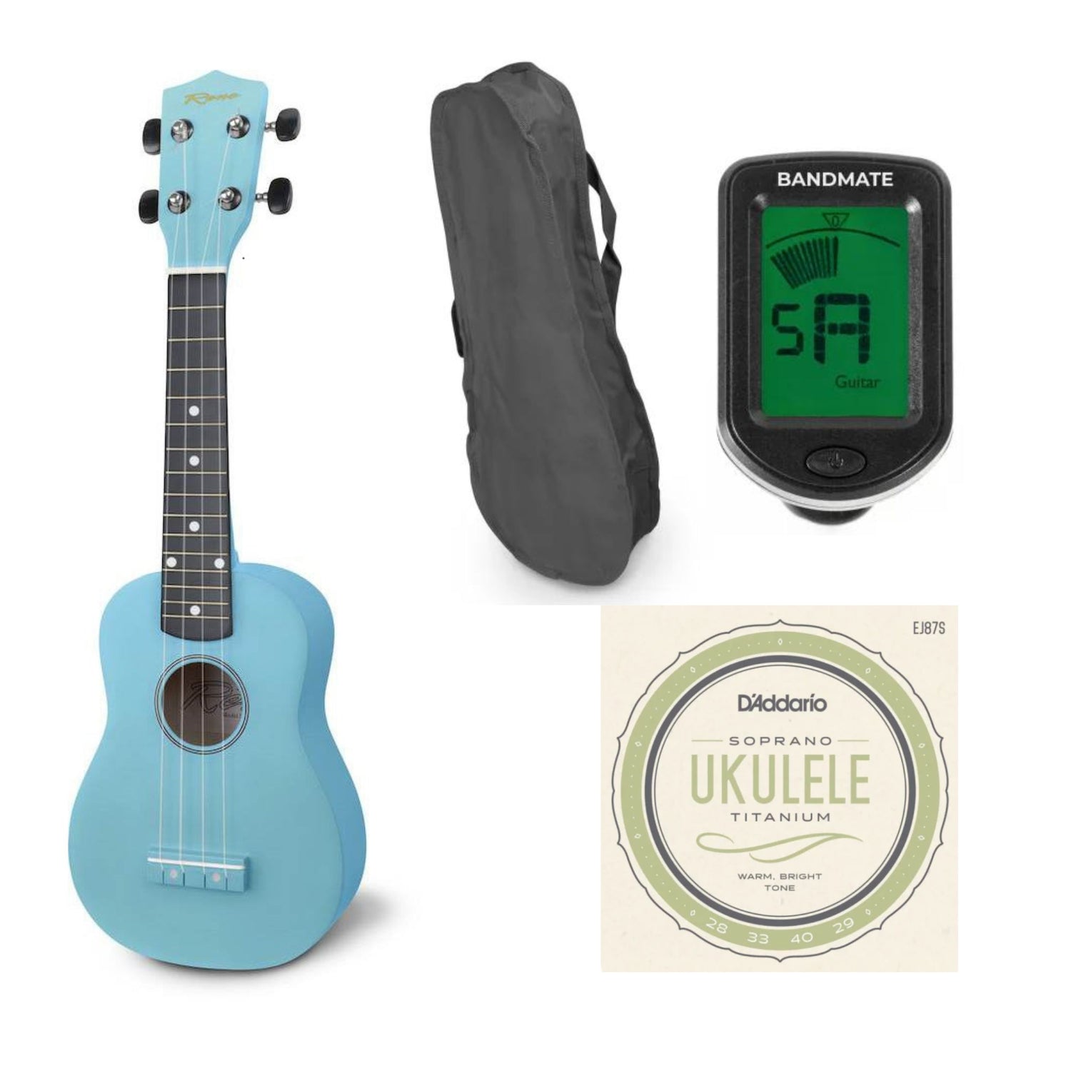 Reno RU150 Soprano Ukulele (Blå) Startpaket