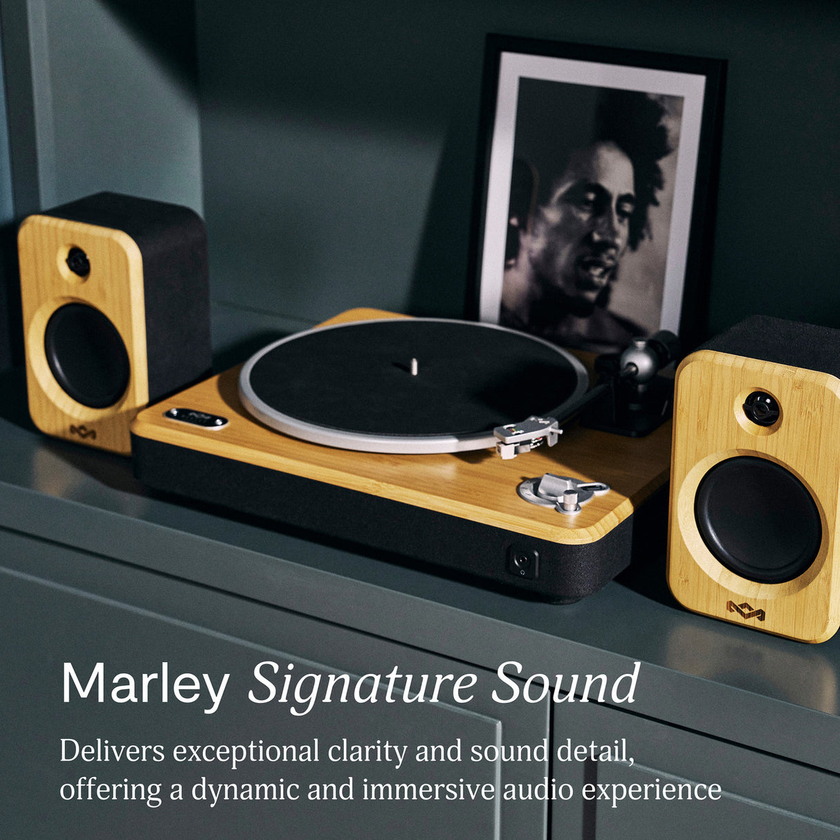 House of Marley Stir It Up Bluetooth Skivspelare (Svart)