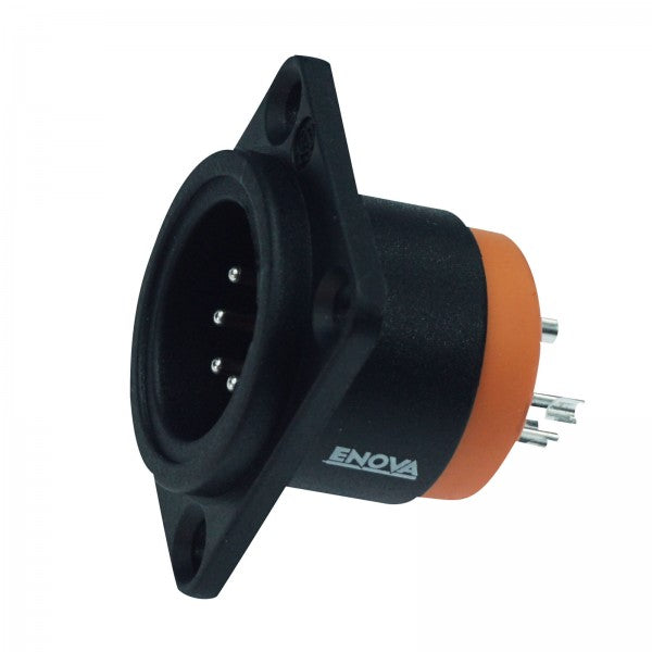 Enova 5-Pin XLR han chassistik, svart IP67 Outdoor