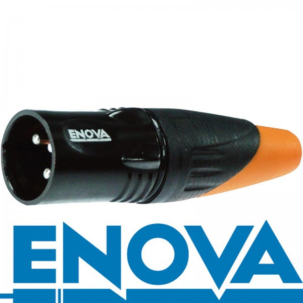 Enova 3-Pin XLR han kabelkontakt, Svart IP67 Outdoor