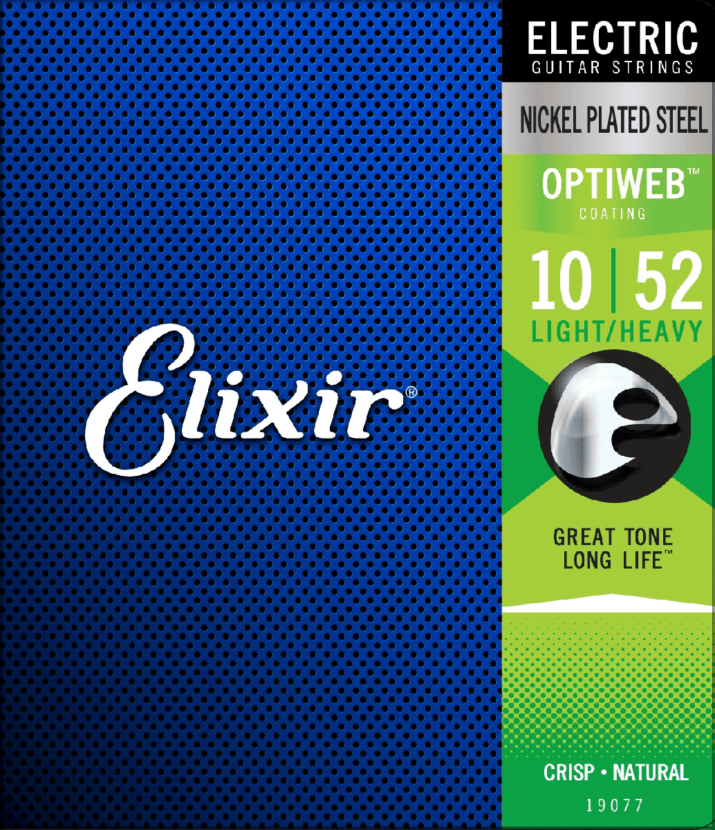 Elixir Optiweb gitarrsträngar (lätt/tung, 10-52)