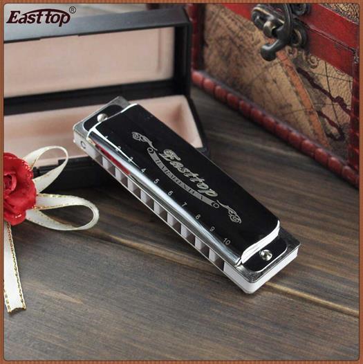 Easttop T008 Blues Harp munspel (F, Silver)