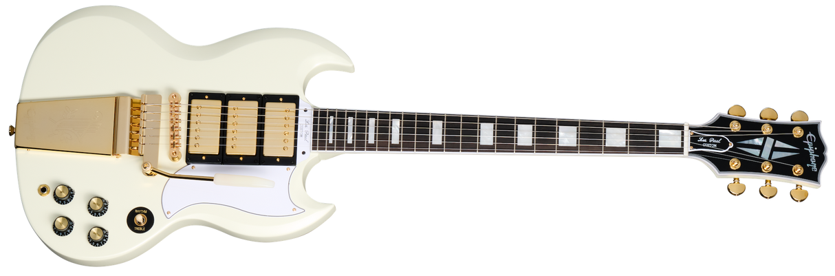 Epiphone 1963 Les Paul SG Custom (Maestro Vibrola, Classic White )