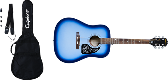 Epiphone Starling Western Guitar Pack (Starlight Blue )