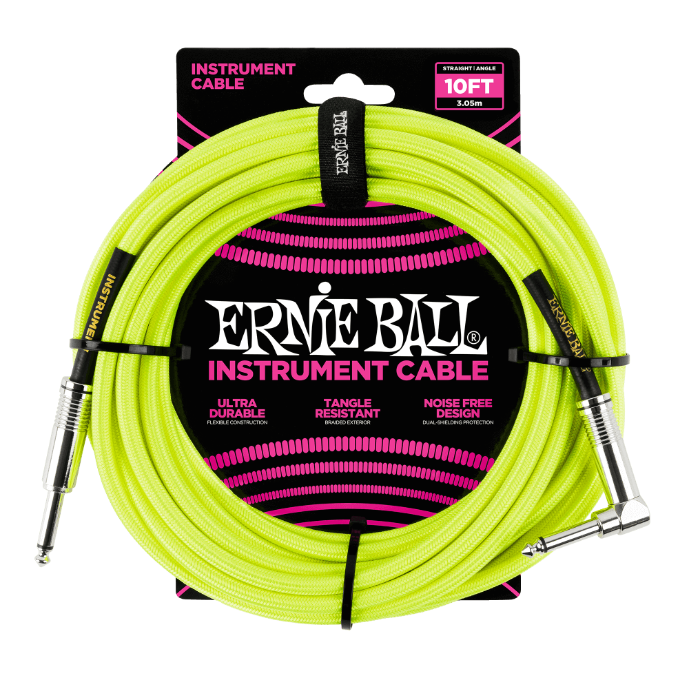 Ernie Ball 6080 gitarrkabel (gul, 3m)