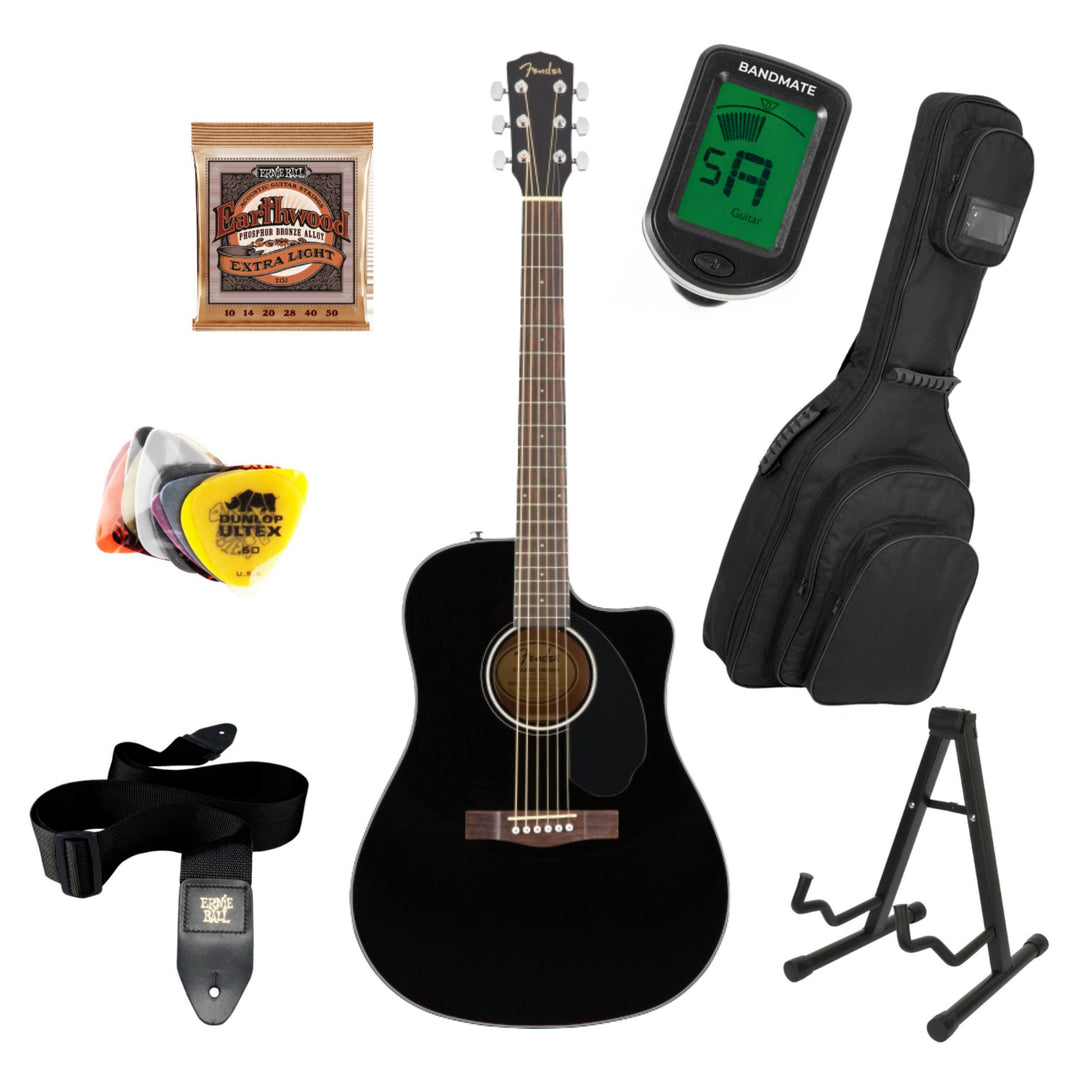 Fender CD-60SCE startpaket (svart)