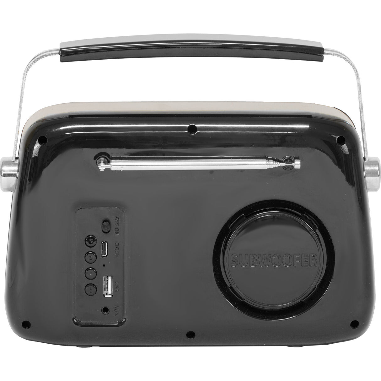 Madison Retro Radio med Bluetooth, FM och DAB (Svart)