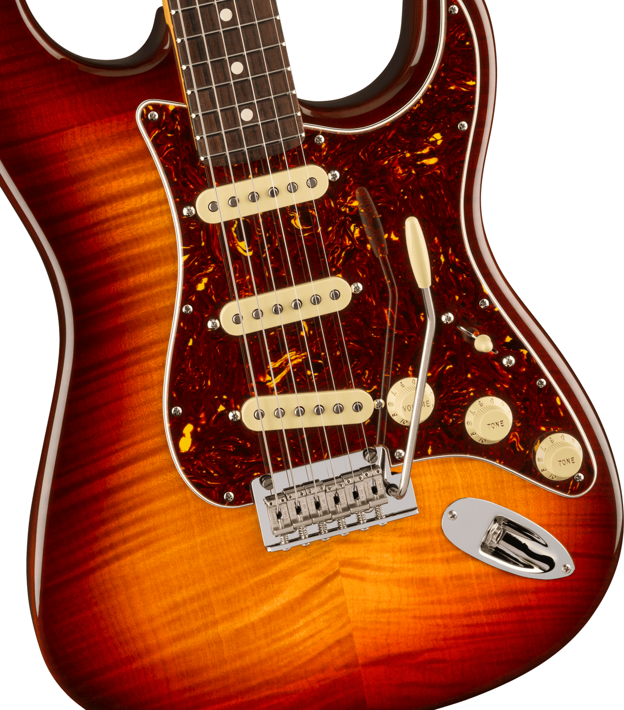 Fender 70-årsjubileum American Professional II Stratocaster elgitarr (Comet Burst )