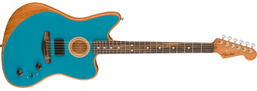 Fender American Acoustasonic Jazzmaster elgitarr (Ocean Turquoise )