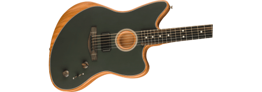 Fender American Acoustasonic Jazzmaster elgitarr (Tungsten)