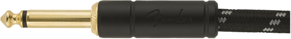 Fender Deluxe gitarrkabel vinkelplugg ( Black tweed, 3m)