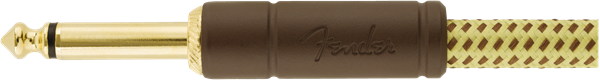 Fender Deluxe gitarrkabel vinkelplugg (Tweed, 3m)
