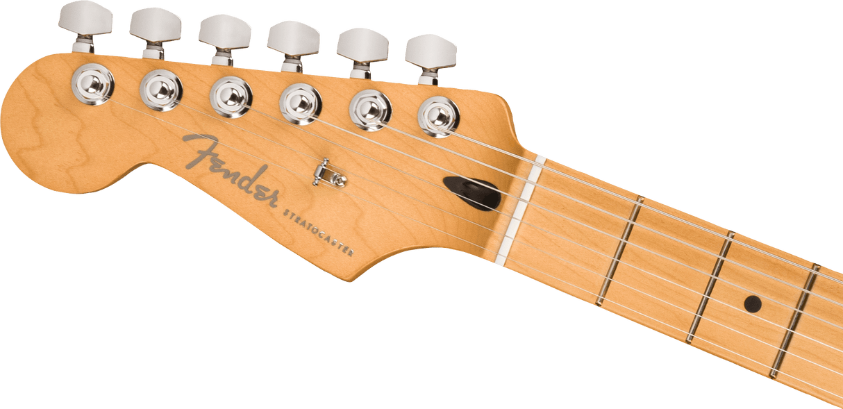 Fender Player Plus Stratocaster vänsterhänt elektrisk gitarr (3-färgad Sunburst )