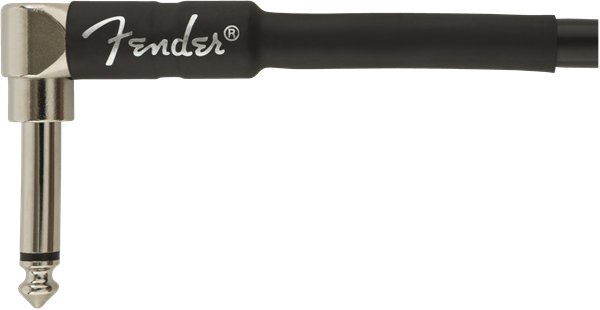 Fender professionell gitarrkabel vinkelplugg (svart, 3m)