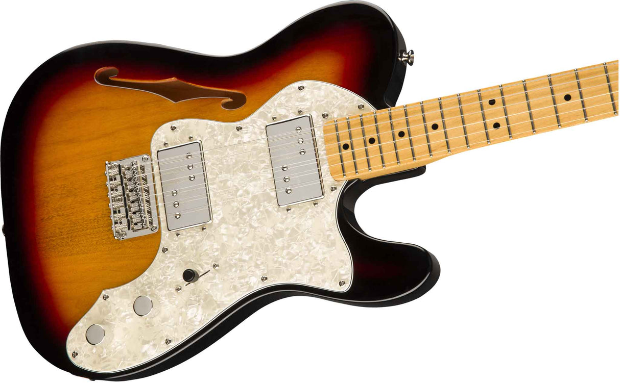 Fender Squier Classic Vibe 70s Custom Telecaster Thinline elgitarr ( Sunburst )