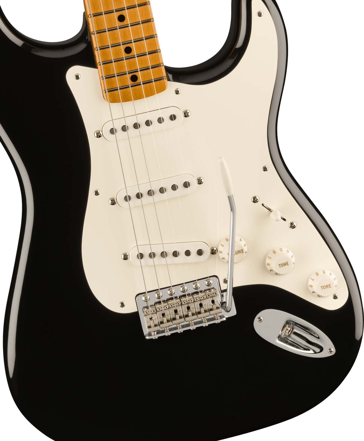 Fender Vintera II 50-talet Stratocaster elgitarr (svart)