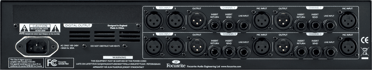 Focusrite ISA 428 mkII mikrofonförförstärkare