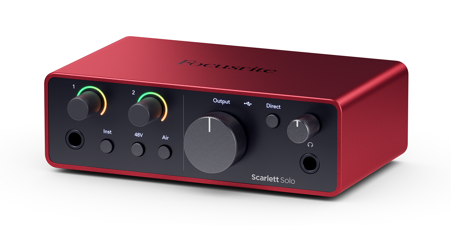 Focusrite Scarlett Solo 4:e generationens ljudkort