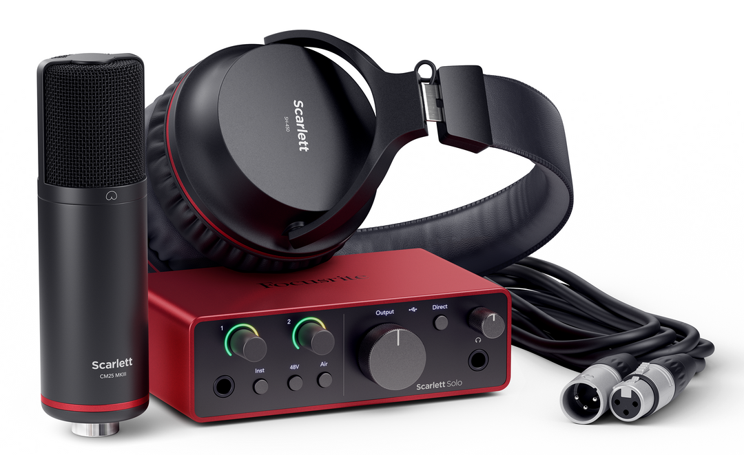 Focusrite Scarlett Solo Studio 4th Gen Ljudkort Paket