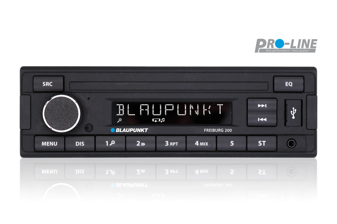 Blaupunkt Freiburg 200 1-DIN Bilradio med USB, AUX og RDS – 4 x 50W